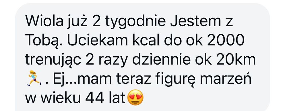 Opinia klientki o jadłospisie