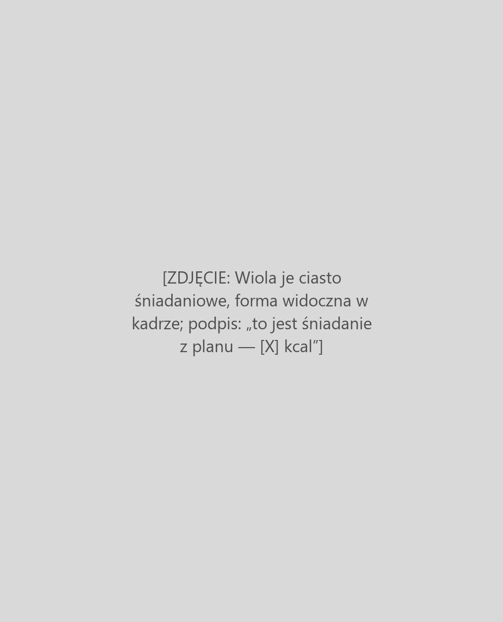 Ciasto śniadaniowe z planu