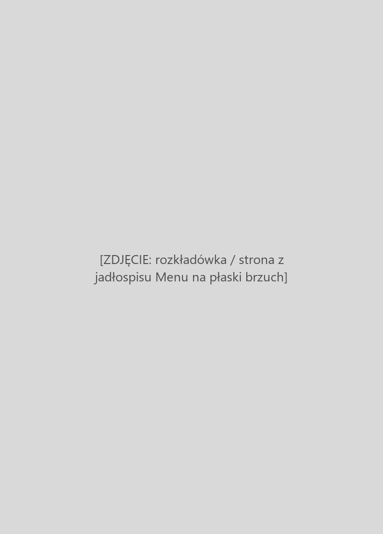 Strona z jadłospisu